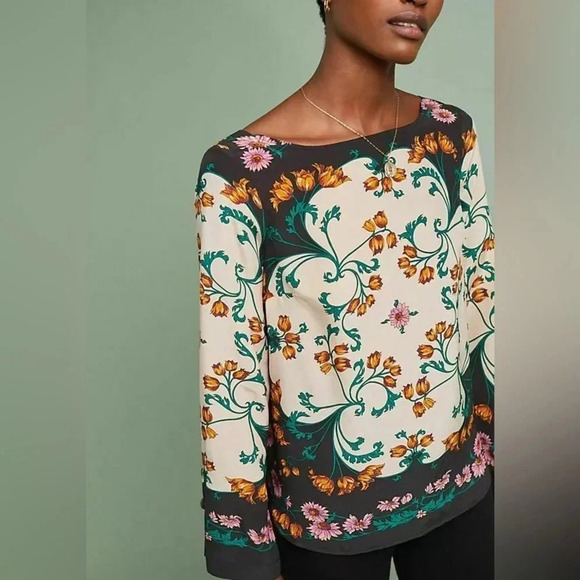 Maeve Silk Florence Top - Picture 1 of 7